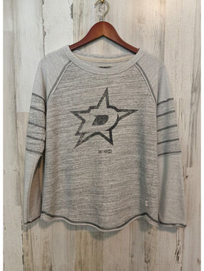 CCM Women's Medium Vintage NHL Sweatshirt Grey Hockey Logo
